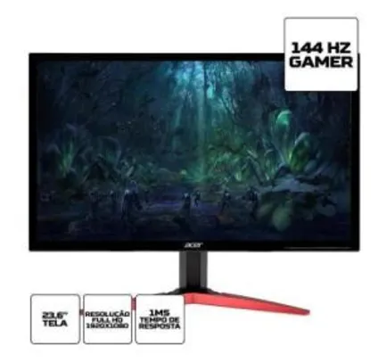 Monitor Gamer Acer Kg Full Hd 144hz 1ms Hdmi | R$949