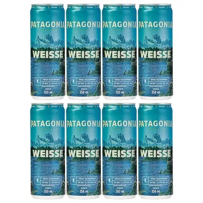 Cerveja Patagonia Weisse Lata Sleek 350ml - 8 Unidades