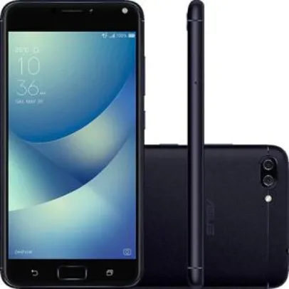 [Cartão Sub] Smartphone Asus Zenfone 4 Max Dual Chip Android 7 Tela 5.5" Snapdragon 16GB 4G Wi-Fi Câmera Dual Traseira 13 + 5MP Frontal 8MP - Preto - R$664