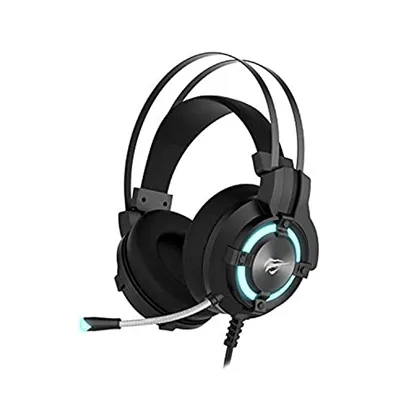 Headset Gamer USB 7.1 Iluminação LED 0Hz-20Khz, Falante de 40 mm, HAVIT, HV-H2212U, Preto