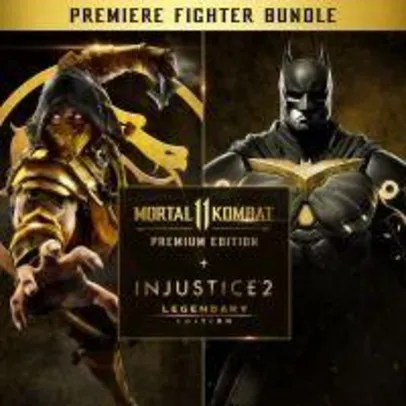 Jogo Mortal Kombat 11 EP + Injustice 2 EL - Premier Fighter - PS4