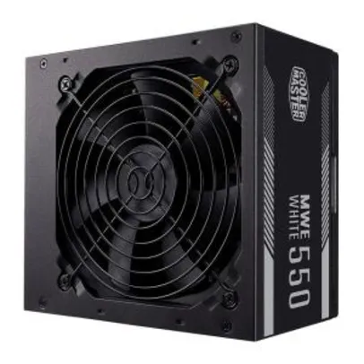 FONTE COOLER MASTER MWE 550 WHITE 80PLUS, MPE-5501-ACAAW-BR | R$399