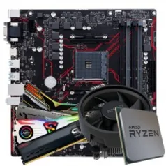 Kit Upgrade, Asus Prime B450M Gaming/BR + Ryzen 3 4300GE + Memória DDR4 8GB/2666MHz