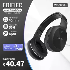 Edifier w800bt + bluetooth fone de ouvido sem fio