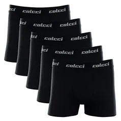 Kit 5 Cuecas Boxer Algodão Colcci Preta | R$65