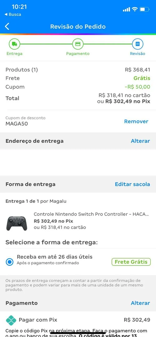 Imagem na descrição da promoção