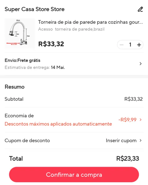 Imagem na descrição da promoção