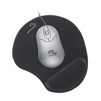 Mouse Pad Com Apoio Ergonomico em Gel Preto Multilaser - AC024 (prime)