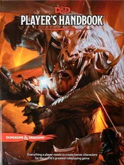 Livro do jogador D&D 5e em inglês (infelizmente)