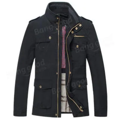 Jaqueta casual de algodão com zipper - 3 cores diferentes - R$180
