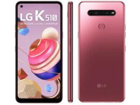 [APP - Clube da Lu] LG K51S 64GB Vermelho 4G- 3GB 6,55” | R$ 1.087