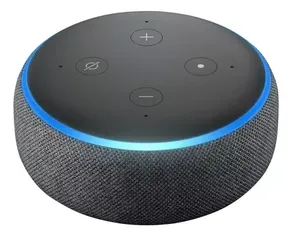 Amazon Echo Dot 3rd Gen com assistente virtual Alexa carvão 110V/240V