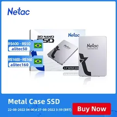 SSD Netac 1tb de armazenamento | Case de alumínio 