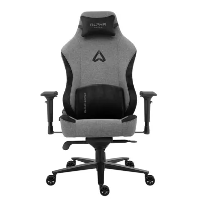 Cadeira Gamer Alpha Gamer Nebula XL Fabric, Até 150 kg, Apoio de Braço 4D, Reclinável, Cinza