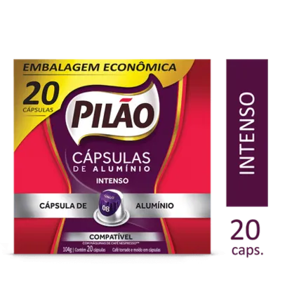 Cápsulas Café Pilão Intenso 8 20un