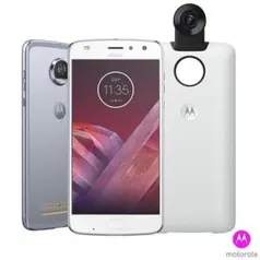 Smartphone Motorola Moto Z2 Play 360 Câmera Edition 64GB Dual Chip Tela 5,5" - Azul Topázio