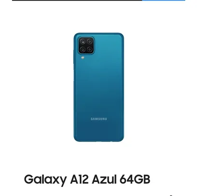 Smartphone Samsung Galaxy A12 64 GB | R$899