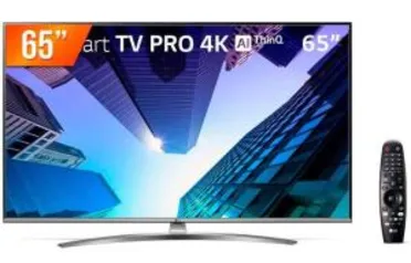 Smart TV LED 65´ 4K LG, 4 HDMI, 2 USB, Bluetooth, Wi-Fi, Active HDR, ThinQ AI - 65UM761C0SB.BWZ