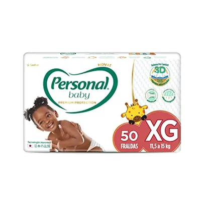 Fralda Baby Premium Protection Extra Grande, 50 Pads, Personal