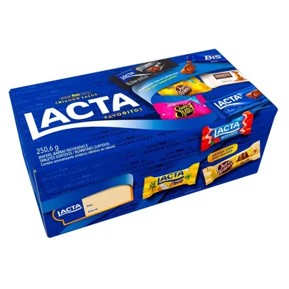 Caixa de Variedades Chocolates Lacta Favoritos 250,6g