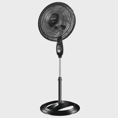 Ventilador de Coluna Mondial VSP-40C Super Power com 3 Velocidades, Modo Silencioso, Preto/Prata 220V