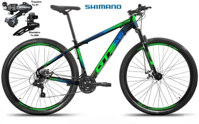 Bicicleta Aro29 Shimano Alumínio Gts Pro M5 Urban À Disco