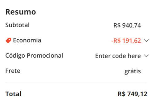 Imagem na descrição da promoção