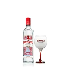 Kit Gin Beefeater Dry 750ml + Taça de Vidro 550ml