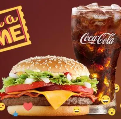 McDonald's Bateu a Fome (das 15h às 18h) - McNifico Bacon + Bebida 500ml - R$17