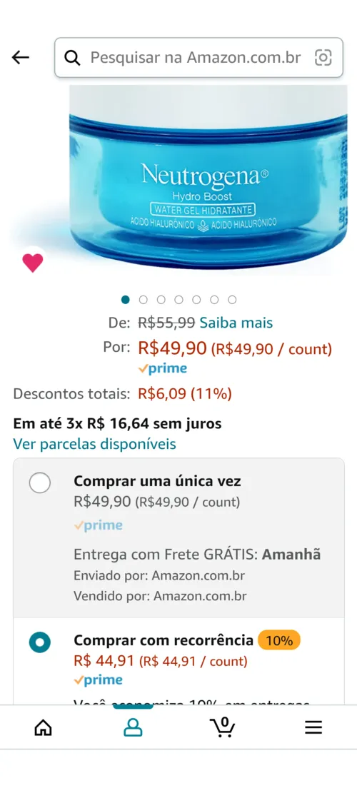 Imagem na descrição da promoção