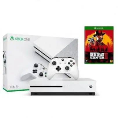 Console Xbox One S 1Tb Microsoft Com Red Dead - R$1220