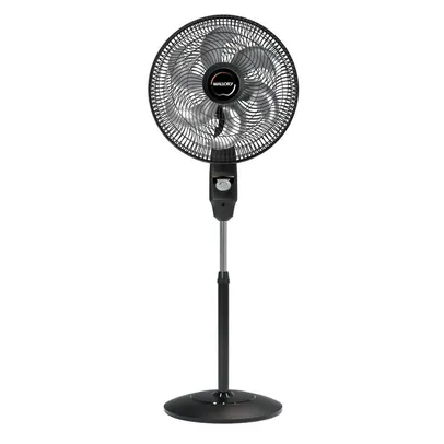 Ventilador De Coluna 40cm éolo Pr/gr 220v Mallory Preto/grafite