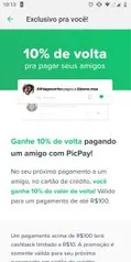 [Selecionados] 10% de volta com PicPay!