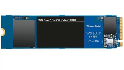 SSD WD Blue SN550, 500GB, M.2, PCIe, NVMe, Leituras: 2400Mb/s e Gravações: 1750Mb/s - WDS500G2B0C 