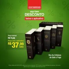 [Americanas - Loja Física] Box As Crônicas de Gelo e Fogo por R$ 37,99