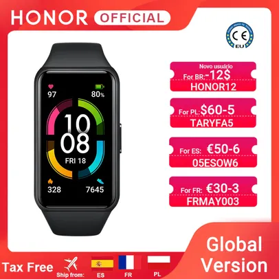 (Primeira Compra) Huawei Honor Band 6 Versão Global | R$187