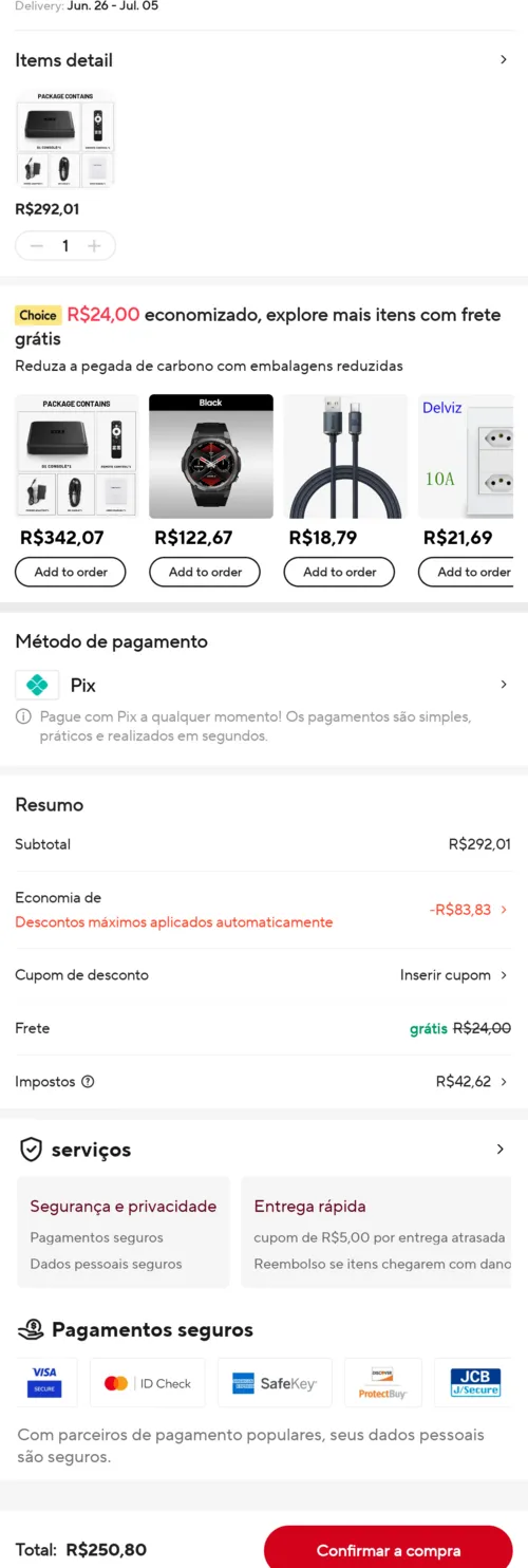 Imagen na descrição da promoção