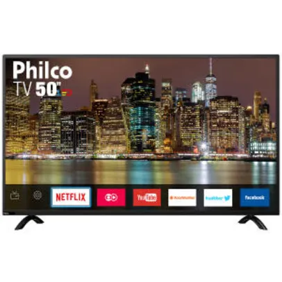 Smart TV LED 50" Full HD Philco PTV50E60SN com Netflix, Midiacast, Dolby Audio, Processador Dual Core, HDMI e USB | R$1.529
