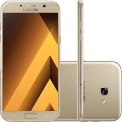 Smartphone Samsung Galaxy A7 Dual Chip Android 6.0 Tela 5.7" Octa-Core 1.9GHz 32GB 4G Câmera 16MP - Dourado