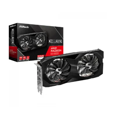 Placa de Vídeo Asrock Radeon RX 6600 Challenger D, 8GB, GDDR6, FSR, Ray Tracing, 90-GA2RZZ-00UANF