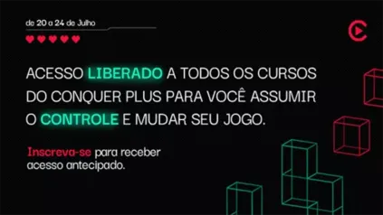 Conquer | 5 dias de acesso gratuito à plataforma de cursos online