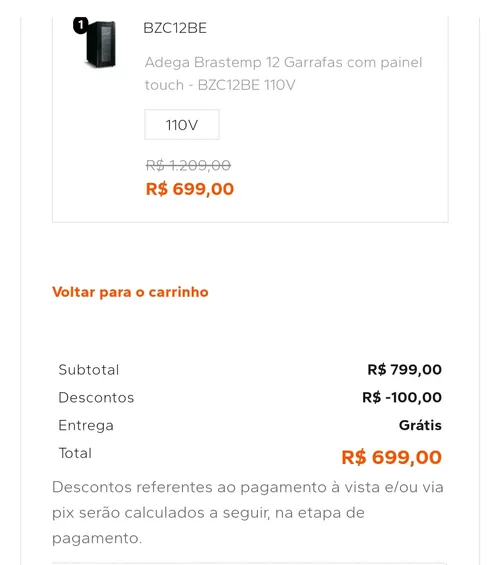 Imagem na descrição da promoção