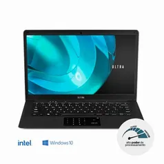 [R$: 1.079 AME] Notebook Ultra 4GB 120GB SSD 14,1 Intel Pentium UB320