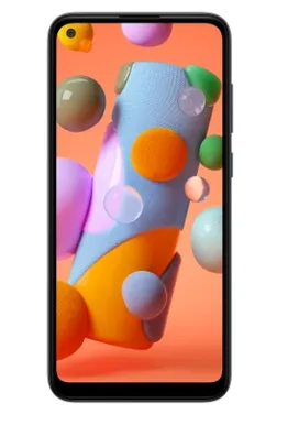 Smartphone Samsung Galaxy A11 64GB 4G 3GB RAM Tela 6,4" Câm. Traseira 13+5+2MP Frontal 8MP Preto