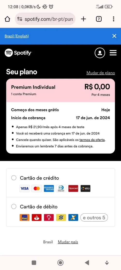 Imagem na descrição da promoção