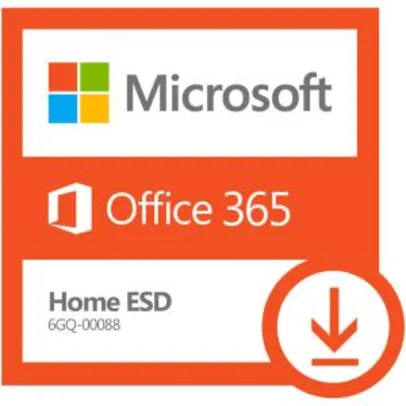 Office 365 Home para 5 usuários - assinatura de 1 ano - R$99,90