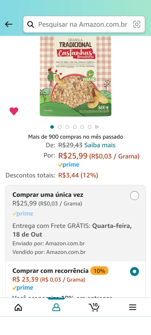 Imagem na descrição da promoção