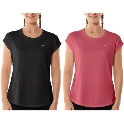 Kit 2 Camiseta Feminina Mizuno Sportwear