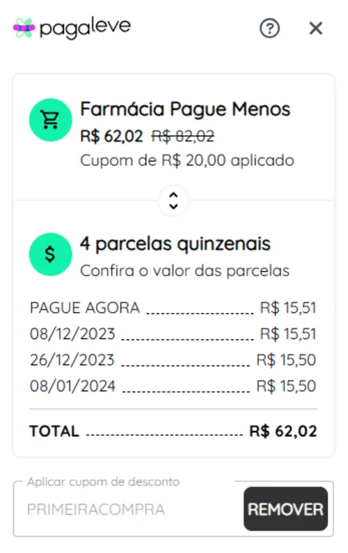 Imagem na descrição da promoção