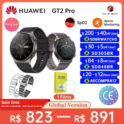 Smartwatch Huawei Gt2 Pro | R$868